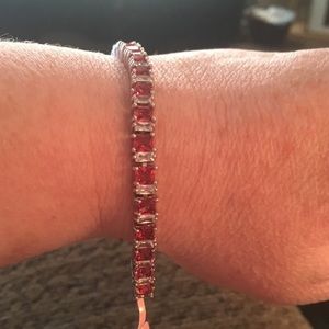 Pink tourmaline bracelet
